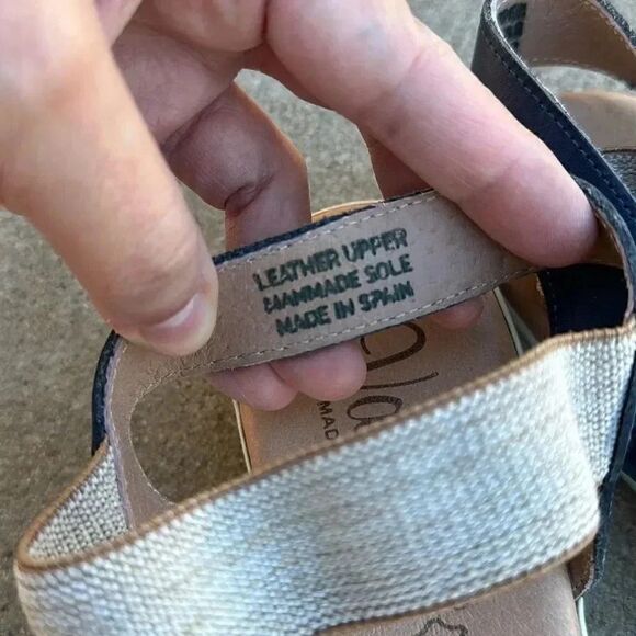 Valeria’s Made In Spain Leather Ankle Strap Comfort Sandals Women’s Sz 41 - Picture 6 of 8
